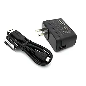 Net10/Tracfone/StraightTalk LG Rebel LTE Compatible 1Amp Rapid Home Wall Travel Charger AC USB Cable Adapter MicroUSB Power Wire Data Cord [Black]