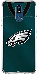 Skinit Clear Phone Case for LG K40 - Officially Licensed NFL Philadelphia Eagles Team Jersey Design