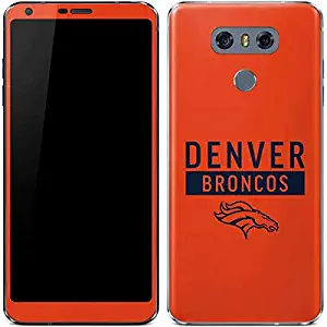 Skinit Decal Phone Skin for LG G6 - Officially Licensed NFL Denver Broncos Orange Performance Series Design