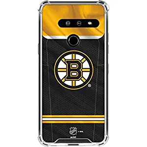 Skinit Clear Phone Case for LG G8 ThinQ - Officially Licensed NHL Boston Bruins Home Jersey Design