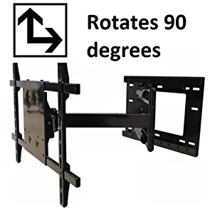THE MOUNT STORE ~Rotating~ TV Wall Mount for LG 49" Class LED 2160p Smart 4K Ultra HD TV Model 49UJ6300 VESA 300x300mm Maximum Extension 31.5 inches, Rotates from Landscape to Portrait Mode