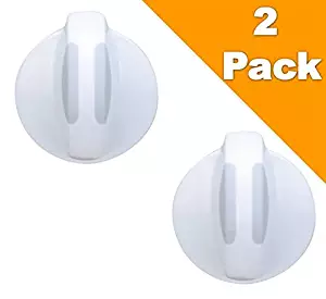 EXP134844410 [ 2 PACK ] Washer / Dryer Selector Knob (Replaces AP4339026, PS2330885, 134844410) for Frrigidaire, Elextrolux, Westinghouse