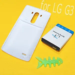 New Sporting High Power 7980mAh Extended Battery Battery Back Cover Fish Bone Winder Silicon for Verizon LG G3 VS985 Smartphone