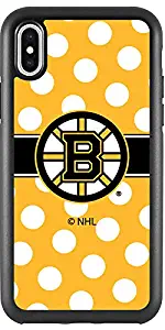 Boston Bruins - Polka Dots Design on Black iPhone X Guardian Case from Fanmade and Coveroo