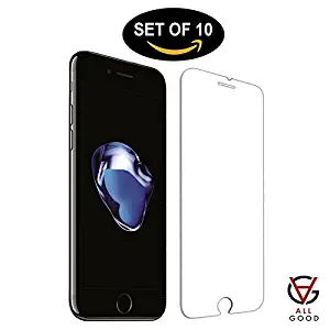 [10-Pack] AllGood iPhone 8, 7, 6s, Screen Protector Glass Tempered Glass Screen Protector for Apple iPhone 8, 7, iPhone 6S, iPhone 6 [4.7" inch] (10-Pack)