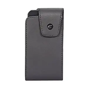 Black Leather Side Case Cover Pouch Holder Swivel Belt Clip for LG Power, Optimus Zone 3 L90 L70, G F7 F60 F6, Exceed 2, Lucid 3, Logos, Leon, Lancet, K3, Escape 2, Destiny