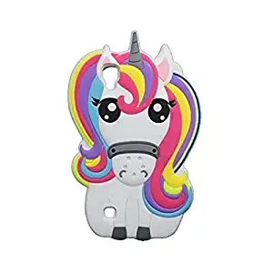 LG X Power Case,Awin 3D Cute Cartoon Rainbow Unicorn Horse Animal Soft Silicone Rubber Case for LG X Power/LG K6P/LG K210(Rainbow Unicorn)