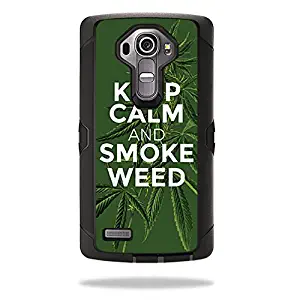 MightySkins Skin Compatible with Otterbox Defender LG G4 Case – Smoke Weed | Protective, Durable, and Unique Vinyl Decal wrap Cover | Easy to Apply, Remove, and Change Styles | Made in The USA