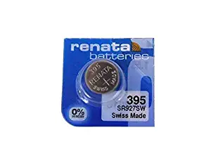 Renata 395 Button Cell watch battery, 5 Batteries