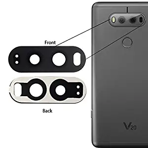 BisLinks for LG V20 H990 Rear Back Camera Glass Lens Cover Grey Adhesive Tape H910 H918 Replacement Part