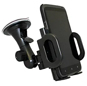 Car Mount Universal Vehicle Window Suction Cup Cell Phone Holder for Net10 / Straight Talk / Tracfone LG Acess / Optimus Dynamic / Dynamic 2 / Optimus Logic / Optimus Net / Optimus Q / Optimus Showtime / Optimus Black / ULTIMATE