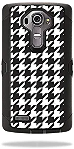 MightySkins Skin Compatible with OtterBox Defender LG G4 Case – Houndstooth | Protective, Durable, and Unique Vinyl Decal Wrap Cover | Easy to Apply, Remove, and Change Styles | Made in The USA