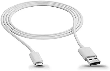 White 10ft Long USB Cable Rapid Charge Power Wire Sync Cord for MetroPCS HTC Desire 626s - MetroPCS LG Aristo - MetroPCS LG G Stylo - MetroPCS LG K10 - MetroPCS LG K7