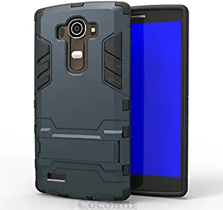Cocomii Iron Man Armor LG G4 Case New [Heavy Duty] Premium Tactical Grip Kickstand Shockproof Hard Bumper Shell [Military Defender] Full Body Dual Layer Rugged Cover for LG G4 (I.Black)