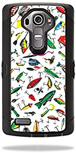MightySkins Skin Compatible with Otterbox Defender LG G4 Case – Bright Lures | Protective, Durable, and Unique Vinyl Decal wrap Cover | Easy to Apply, Remove, and Change Styles | Made in The USA