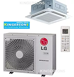 LG 12,000 BTU SEER 19 Ceiling Cassette Ductless Mini-Split Inverter Heat Pump System Energy Star