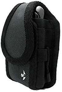 Gray Nite Ize Belt Holster Rugged Cargo Clip Case Cover Pouch for Tracfone LG 620G - Tracfone LG 800G - Tracfone LG 840G - Tracfone LG GS170 - Tracfone LG Revere - Tracfone Motorola C257