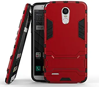LG Stylo 3 Case, LG Stylus 3 Case, LG Stylo 3 Plus 2017 Case, FOLICE [2 in 1 Series] Hard Slim Hybrid Kickstand Phone Cover Case for LG Stylo 3 Case (RED)