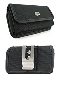 yan Canvas Case Pouch Belt Holster with Clip for Verizon LG Optimus Zone 3 VS425PP