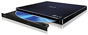 LG 6x BP50NB40 Ultra Slim Portable Blu-ray Writer with M-DISC Support, Mac OS X Compatible (Black, Retail Box) (Renewed)