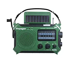 Kaito KA500GRN 5-Way Powered Emergency AM/FM/SW Weather Alert Radio, Green