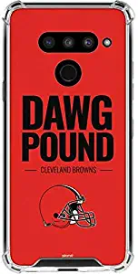 Skinit Clear Phone Case for LG V50 ThinQ - Officially Licensed NFL Cleveland Browns Team Motto Design