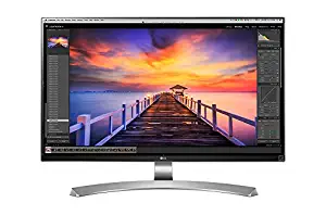 LG 27" 4K Ultra HD IPS LED-lit Computer Monitor (27UD88-W) with Complete Hook-Up Bundle