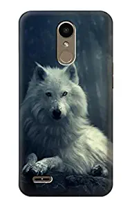 R1516 White Wolf Case Cover for LG K10 (2018), LG K30