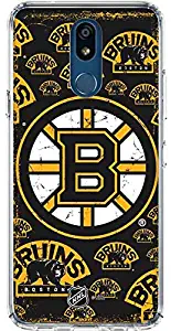 Skinit Clear Phone Case for LG K40 - Officially Licensed NHL Boston Bruins Blast Design
