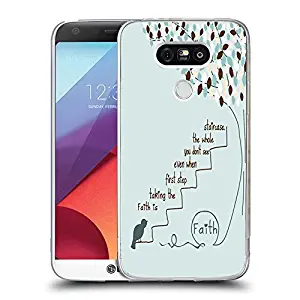 LG G6 Case Viwell TPU Soft Case Rubber Silicone faith is taking the first step even when you don't see the whole staircase.
