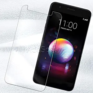 1x LG Premier Pro Screen Protector, Shockproof Real HD Clear [Tempered Glass] Screen Protector for LG Premier Pro LTE L414DL Anti-Bubble Film - Crystal Clear
