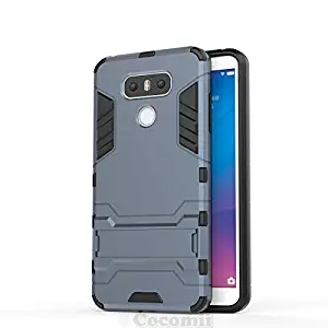 Cocomii Iron Man Armor LG G6 Case New [Heavy Duty] Premium Tactical Grip Kickstand Shockproof Hard Bumper Shell [Military Defender] Full Body Dual Layer Rugged Cover for LG G6 (I.Black)