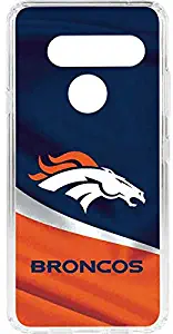 Skinit Clear Phone Case for LG V40 ThinQ - Officially Licensed NFL Denver Broncos Design