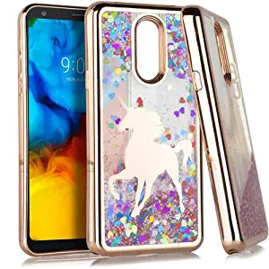 HJ Power[TM] CGCM- Hybrid Case is Compatible with LG Stylo 5 (All Carrier)- -Unicorn Rose Gold