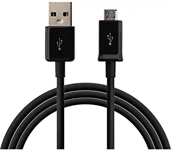 Micro USB Data&Charger Cable Cord Wire Straight Talk/Tracfone LG Sunset L33L LTE, 441G Black 3ft (byGalaxy)