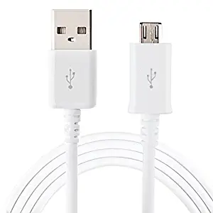 2 Pack Micro USB Data&Charger Cable Cord Wire for Straight Talk/Tracfone LG Sunset L33L LTE, 441G White 3ft (byGalaxy)