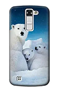 R0285 Polar Bear Family Case Cover For LG K7