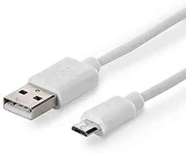 6 feet Micro USB Cable,Extra Long Data Charger Cable Cord for Virgin-Boost/Sprint Mobile LG Tribute HD LS676, Stylo 3 LS777 White 6ft (E2B)