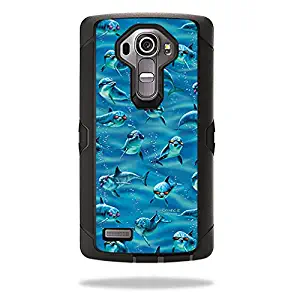 MightySkins Skin Compatible with Otterbox Defender LG G4 Case – Dolphin Gang | Protective, Durable, and Unique Vinyl Decal wrap Cover | Easy to Apply, Remove, and Change Styles | Made in The USA