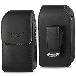 Vertical Executive Leather Case with Magnetic Closure and Swivel Belt Clip for LG Revere 2.