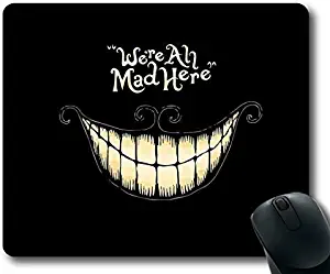 Mouse Pads We're All Mad Here Design Regular Computer Mouse Pad
