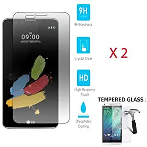 LG Stylo-2-Plus (Walmart Family Mobile) / LG Stylo-2-Plus-MS550 Tempered Glass Screen Protector X 2 Pieces
