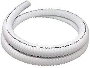Sealproof Rollerflex RV Potable Water Fill Hose, 1-3/8", 12 FT RV Fexible PVC Tubing, White
