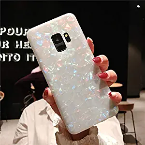 9Guu Glitter Dream Shell Pattern Case for Galaxy S9 S8 S8 Plus TPU Silicon Phone Cover for Galaxy S9 Plus Soft Cover (Color, Galaxy S9 Plus)