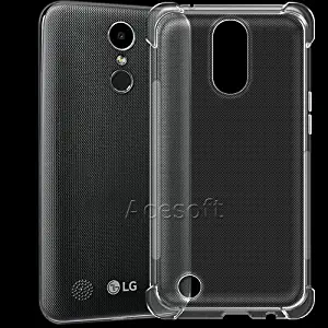 Transparent Shatterproof Waterproof Ultra-Crystal Clear Anti-Slip TPU Grip Back Bumper Protective Case Cover for LG K20 V VS501 Verizon Smartphone