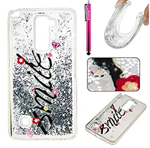 LG Stylo 2 LS775 Case, Firefish Slim Dynamic Flowing [Anti-Slip] Flexible TPU [Scratch Resistances] Protective Cover for Girls Children Fits for LG Stylo 2 LS775 -Smile