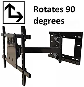 THE MOUNT STORE ~Rotating~ TV Wall Mount for LG 49" Class LED LK5700 Series 1080p Smart HDTV Model 49LK5700PUA VESA 300x300mm Maximum Extension 31.5 inches, Rotates from Landscape to Portrait Mode