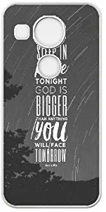 SSending Diy Customized LG Nexus 5X Cover Case for Bible Verse Christian Quotes Fashionable Pattern White Hard Shell Phone Case (Fit LG Nexus 5X)