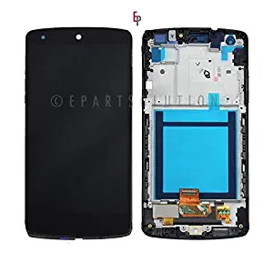 ePartSolution_Replacement Part for LG Google Nexus 5 D820 D821 LCD Display Touch Screen Digitizer Glass + Frame Assembly USA (White)