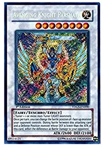 Yu-Gi-Oh! - Avenging Knight Parshath (TDGS-EN000) - The Duelist Genesis - 1st Edition - Secret Rare